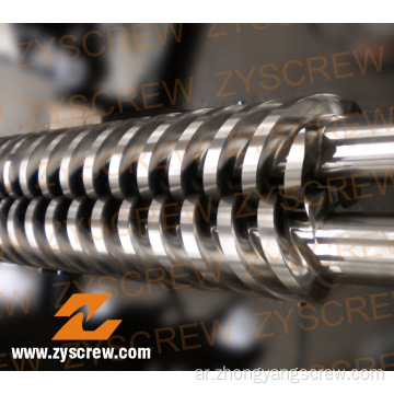 PVC Granules Parallel Twin Barrel and Screw